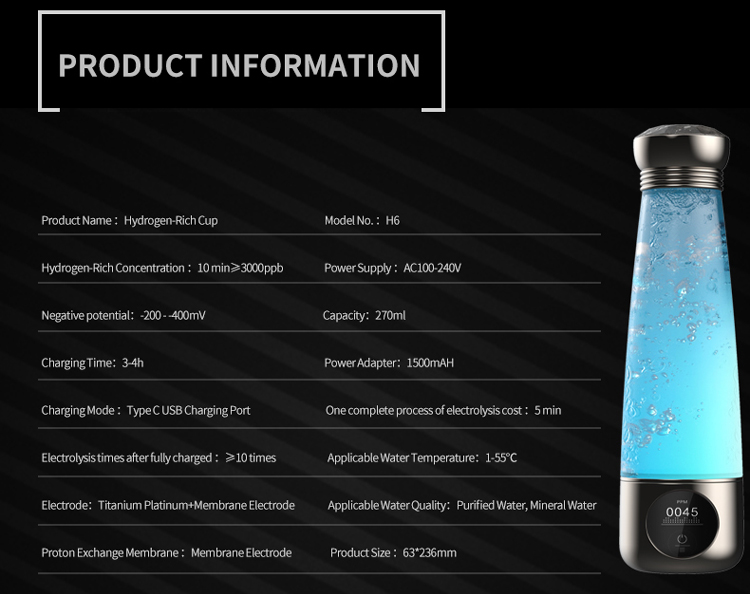 hydrogen water bottle 16 hydrogen water bottle 16