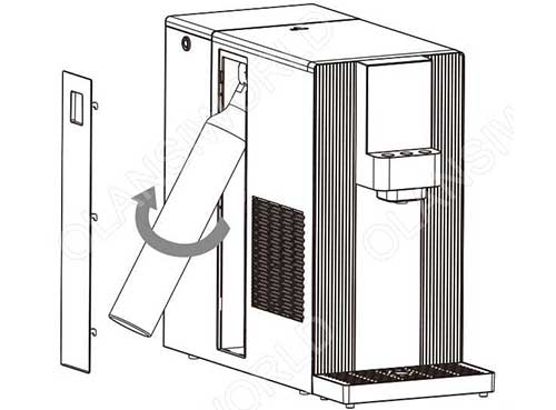 2 w61 steps for replacement of bubble tank