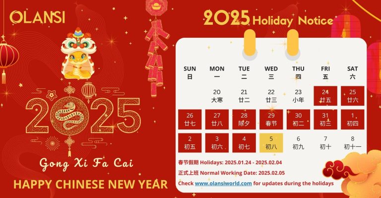happy chinese new year holiday notice from olansi