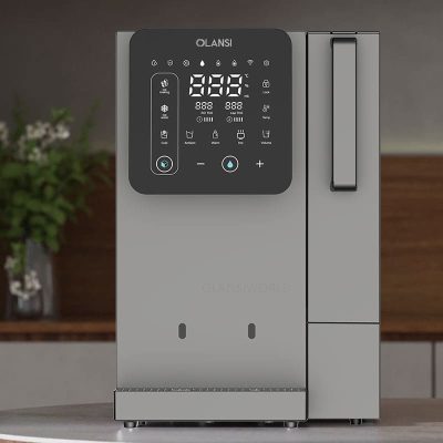 w91 portable counter top hot cold chill water dispenser with ice maker