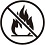inflammable items are prohibited