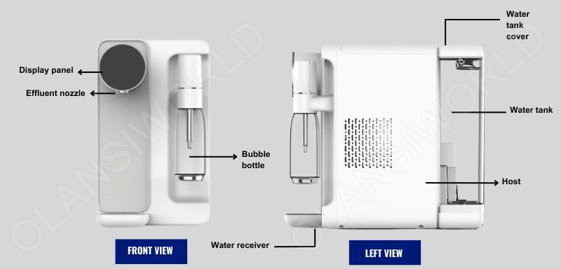 1 schematic diagram of products w50 sparkling water dispenser compressed