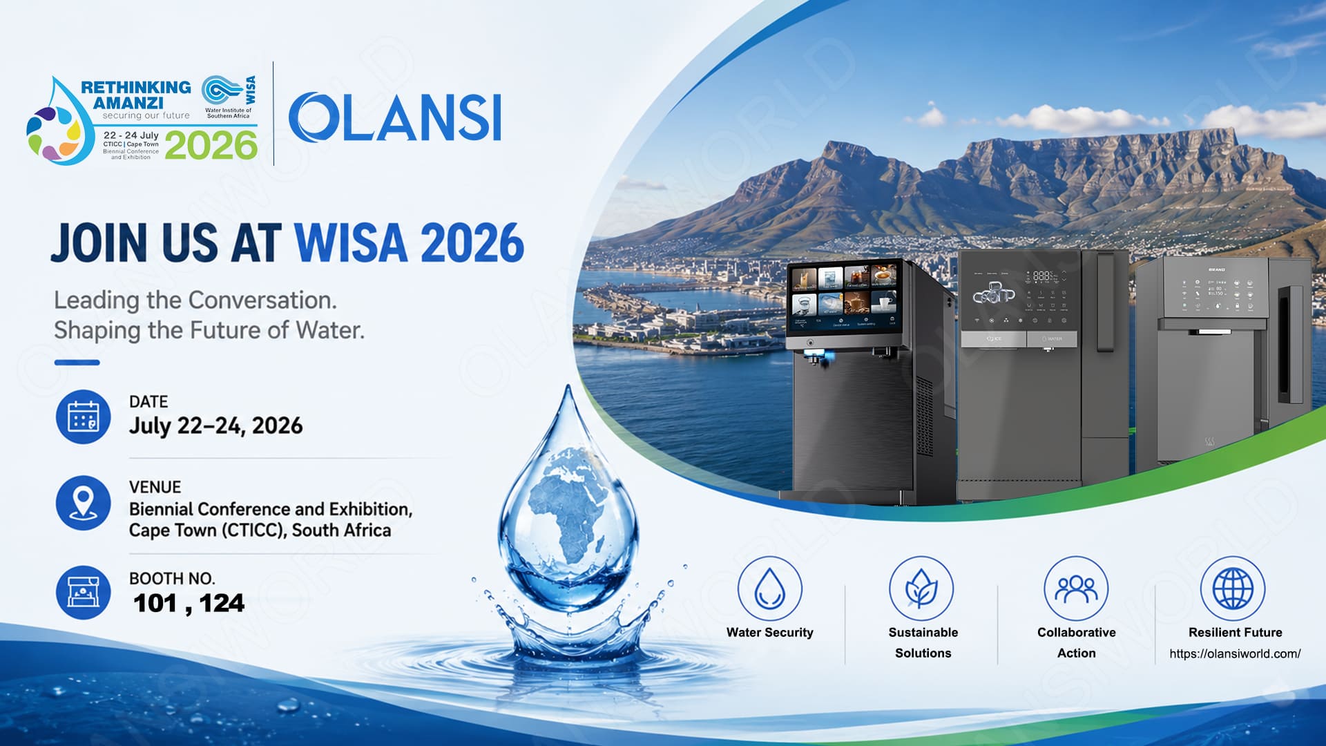 olansi invites you to wisa rethink amanzi 2026